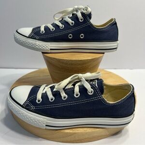 Converse Size US 2.5 Shoes All Star Chuck Taylor Youth Navy Blue Canvas Low Top